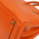 Hermes Orange Swift Leather HAC Birkin 32 With Gold Hardware