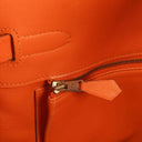 Hermes Orange Swift Leather HAC Birkin 32 With Gold Hardware