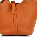 Hermès Picotin 18 PM Taurillon Clemence Orange Bucket Bag