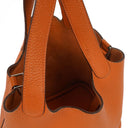 Hermès Picotin 18 PM Taurillon Clemence Orange Bucket Bag