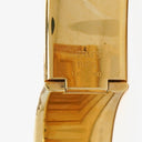 Hermes Red Equestrian Enamel and Gold Plated Loquet Bangle Quartz Watch L01.201