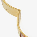 Hermes Red Equestrian Enamel and Gold Plated Loquet Bangle Quartz Watch L01.201