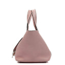 Hermès Rose Sakura Taurillon Clemence Picotin 18 With Palladium Hardware