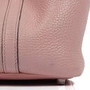 Hermès Rose Sakura Taurillon Clemence Picotin 18 With Palladium Hardware