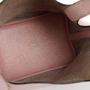Hermès Rose Sakura Taurillon Clemence Picotin 18 With Palladium Hardware