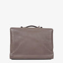 Hermes Sac a Depeches Gris Tourterelle Clemence Leather Palladium Plated 38cm Briefcase Bag