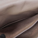 Hermes Sac a Depeches Gris Tourterelle Clemence Leather Palladium Plated 38cm Briefcase Bag