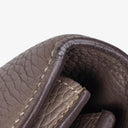 Hermes Sac a Depeches Gris Tourterelle Clemence Leather Palladium Plated 38cm Briefcase Bag