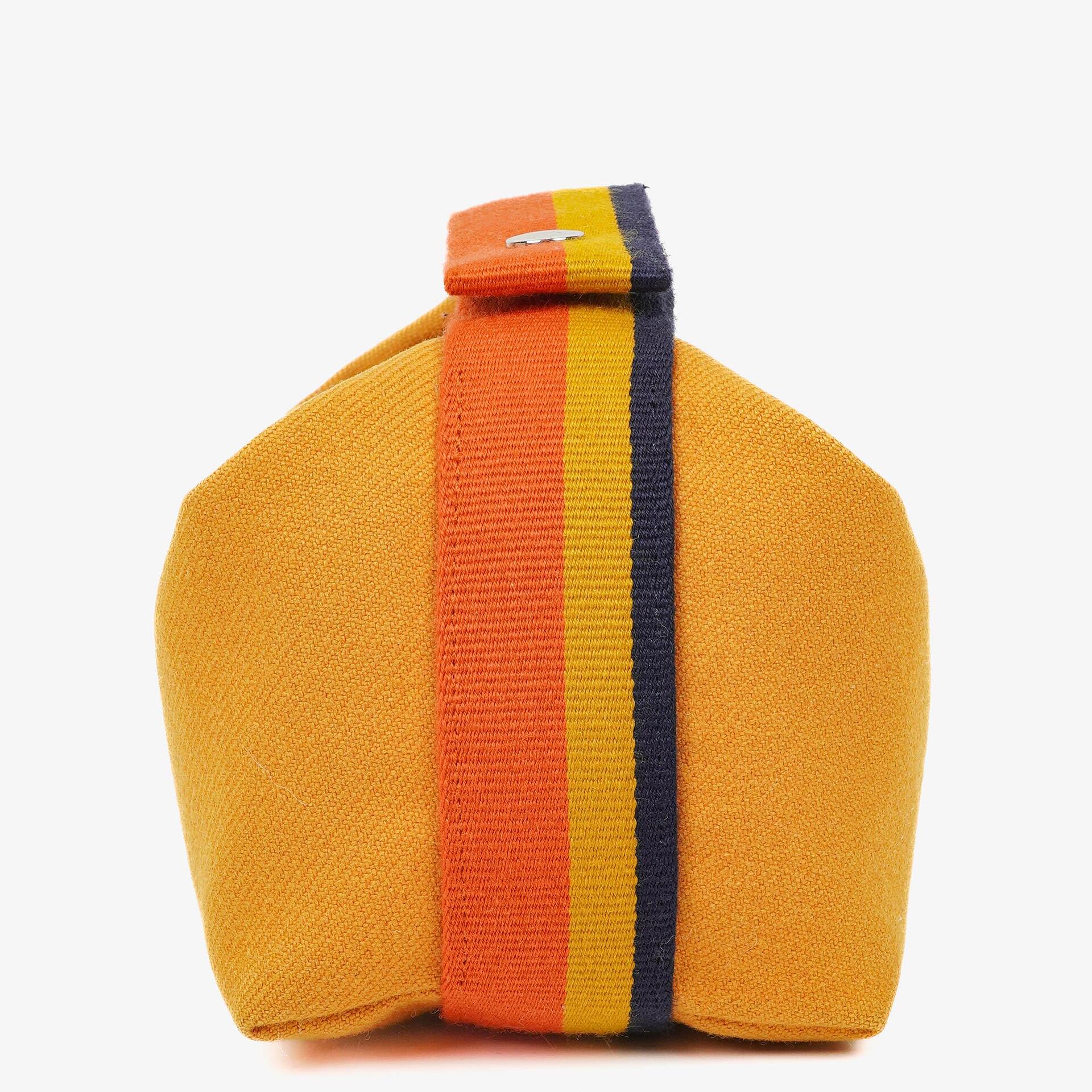 Hermes Small Bride-A-Brac Pouch Ochre Canvas