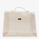 Hermes Souvenir De L'Exposition Transparent Vinyl Kelly Bag