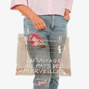 Hermes Souvenir De L'Exposition Transparent Vinyl Kelly Bag