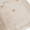 Hermes Souvenir De L'Exposition Transparent Vinyl Kelly Bag