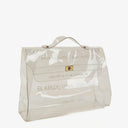 Hermes Souvenir De L'Exposition Transparent Vinyl Kelly Bag