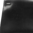 Hermès Vintage Kelly 35 Sellier Black Box Calf Gold Hardware