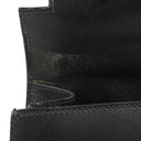 Hermès Vintage Kelly 35 Sellier Black Box Calf Gold Hardware