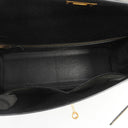 Hermès Vintage Kelly 35 Sellier Black Box Calf Gold Hardware