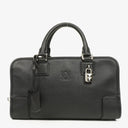 Loewe Amazona 28 Black Leather Handbag