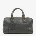 Loewe Amazona 28 Black Leather Handbag