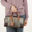 Loewe Amazona 28 Metallic Calfskin Handbag