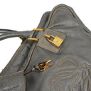 Loewe Amazona 35 Anagram Grey Metallic Calfskin Handbag