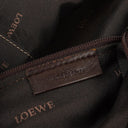Loewe Amazona 35 Anagram Grey Metallic Calfskin Handbag