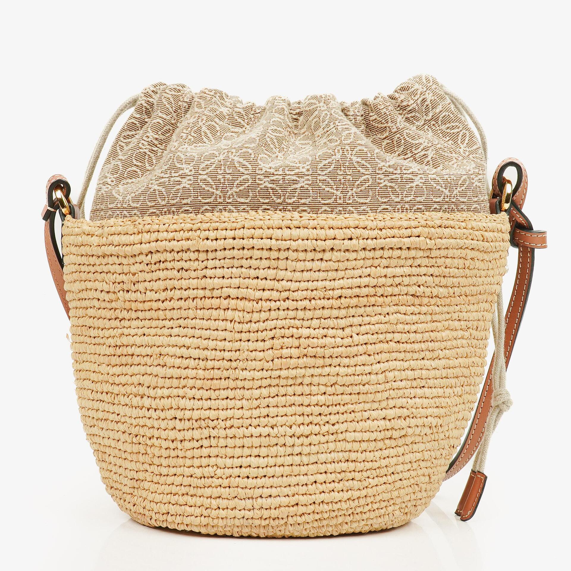 Loewe Anagram Paula's Ibiza Pochette Raffia Crossbody Bag