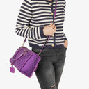 Loewe Anagram Purple Shouder Bag
