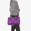 Loewe Anagram Purple Shouder Bag