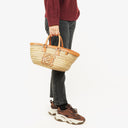 Loewe Anagram Raffia Basket Bag