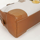 Loewe Boston Brown and White Leather Bag