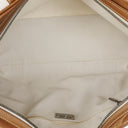 Loewe Boston Brown and White Leather Bag