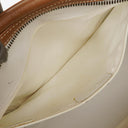 Loewe Boston Brown and White Leather Bag
