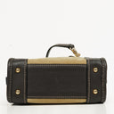 Loewe Micro Amazona In Beige Suede And Dark Brown Leather Mini Bag