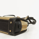 Loewe Micro Amazona In Beige Suede And Dark Brown Leather Mini Bag