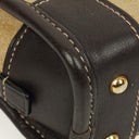 Loewe Micro Amazona In Beige Suede And Dark Brown Leather Mini Bag