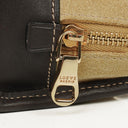 Loewe Micro Amazona In Beige Suede And Dark Brown Leather Mini Bag