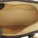 Loewe Micro Amazona In Beige Suede And Dark Brown Leather Mini Bag