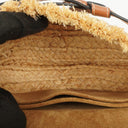 Loewe Natural Tan Calfskin Raffia Mini Gate Crossbody Bag