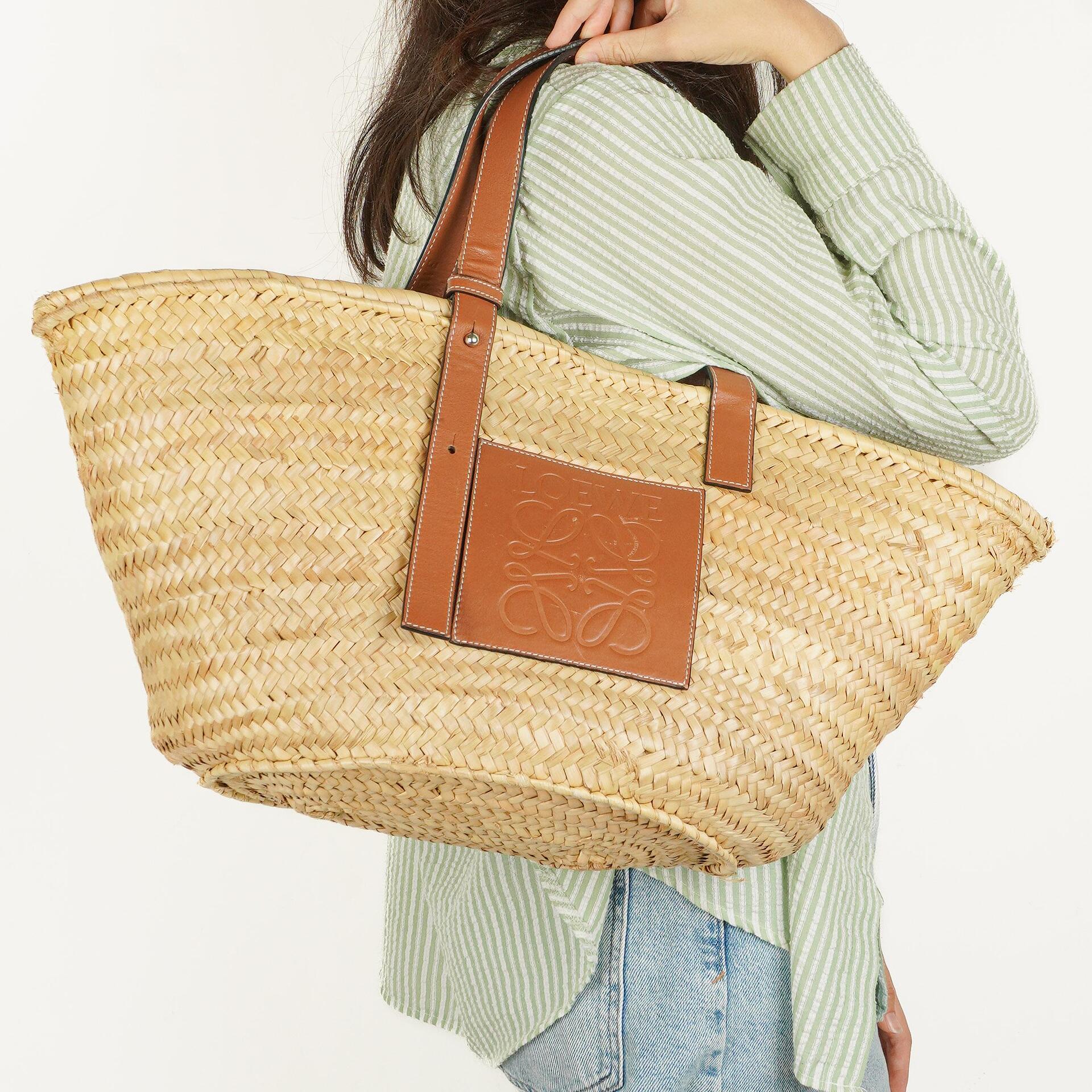 Loewe Raffia Basket Bag