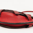 Loewe Red Grained Leather Mini Gate Crossbody Bag