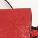Loewe Red Grained Leather Mini Gate Crossbody Bag