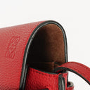 Loewe Red Grained Leather Mini Gate Crossbody Bag