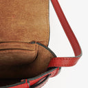 Loewe Red Grained Leather Mini Gate Crossbody Bag