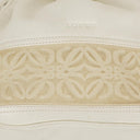 Loewe White Leather Anagram Bucket Bag