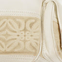 Loewe White Leather Anagram Bucket Bag