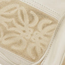 Loewe White Leather Anagram Bucket Bag