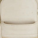 Loewe White Leather Anagram Bucket Bag