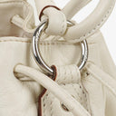 Loewe White Leather Anagram Bucket Bag