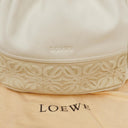 Loewe White Leather Anagram Bucket Bag