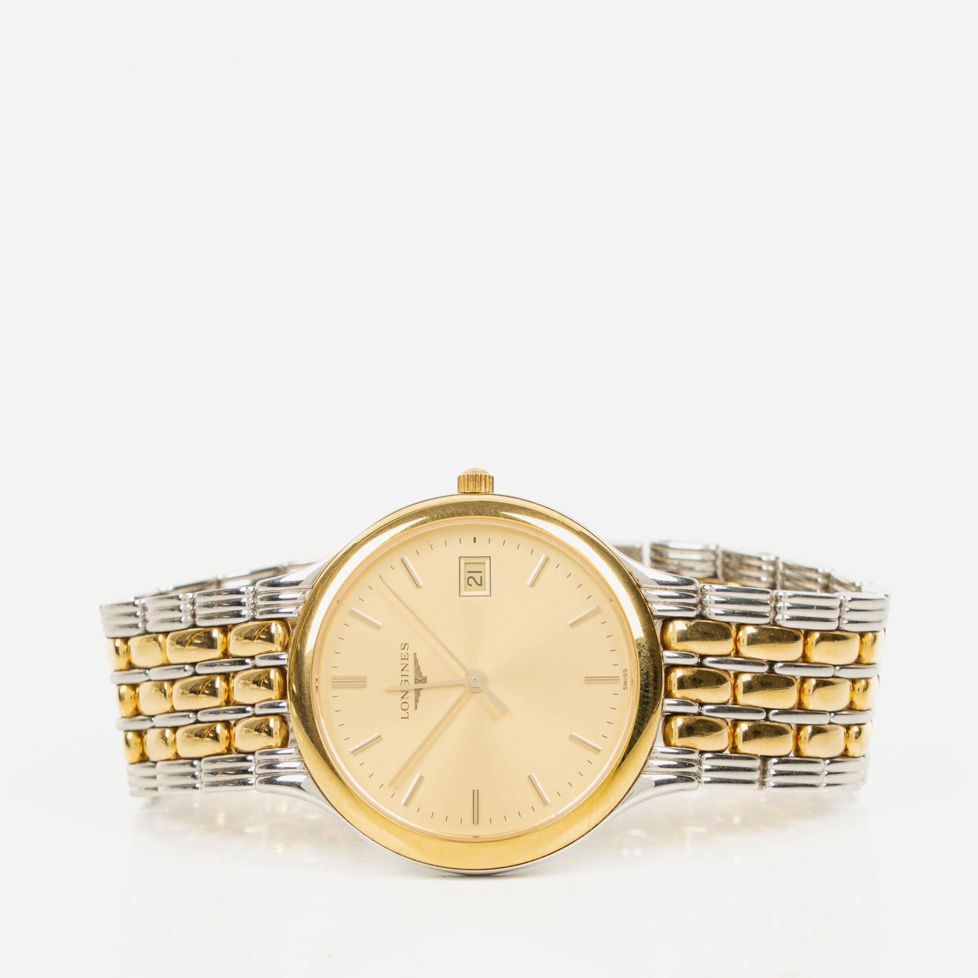 Longines La Grande Classique 34MM l5.649.3 Quartz Two Tone Stainless Steel Watch